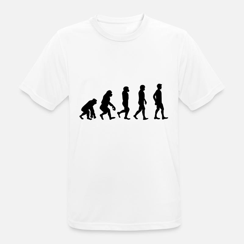 Evolution | Darwinism | Evolution Theory | Ape - Männer T-Shirt atmungsaktiv - Weiß