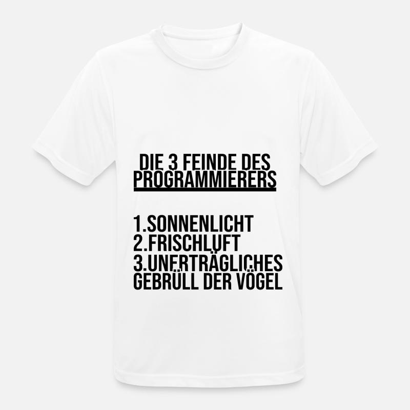 Programmierer Informatiker Programmieren Geschenk - Männer T-Shirt atmungsaktiv - Weiß