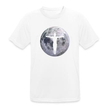 Calisthenics Street Workout Gymnastics Fitness - Men's Breathable T-Shirt - white - Front - AI Model Male 185 dark (185cm)
