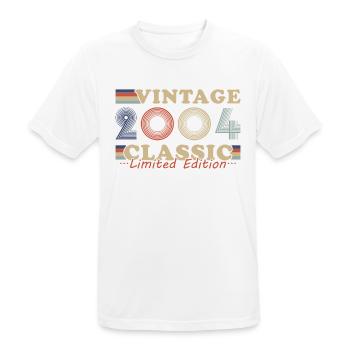 2004 Vintage Retro Geburtstagsgeschenk - Männer T-Shirt atmungsaktiv - Weiß - Vorne - AI Model Male 185 dark (185cm)