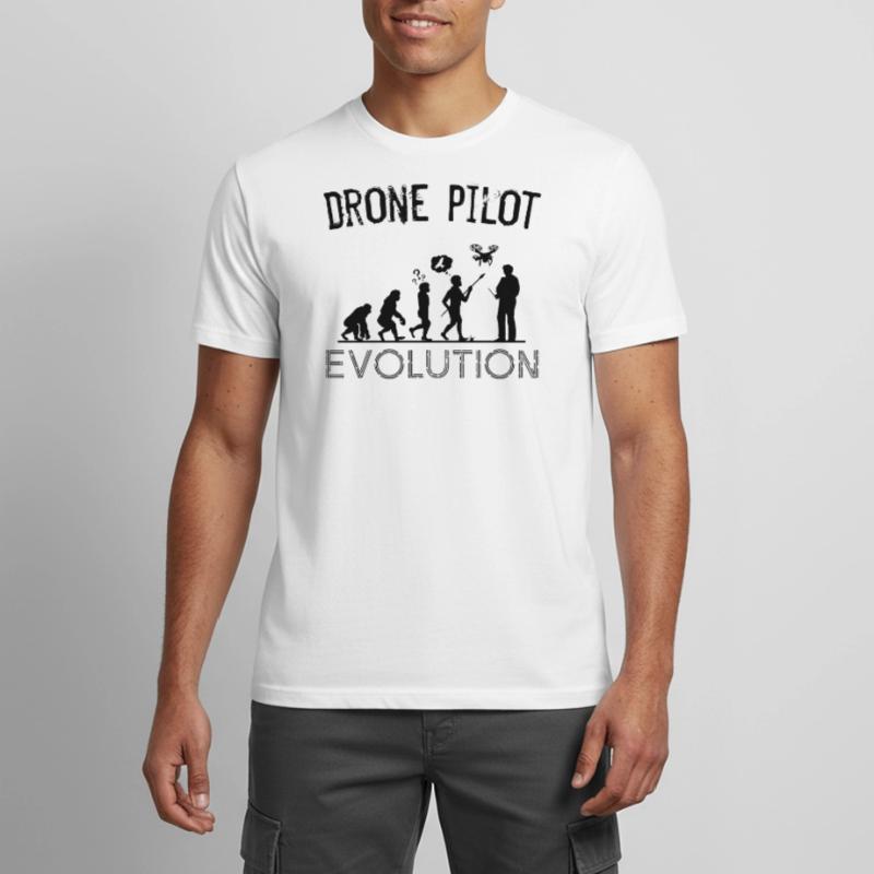 Drones Silhouette Silhouette Drone Pilot Evolution T-shirt respirant Homme