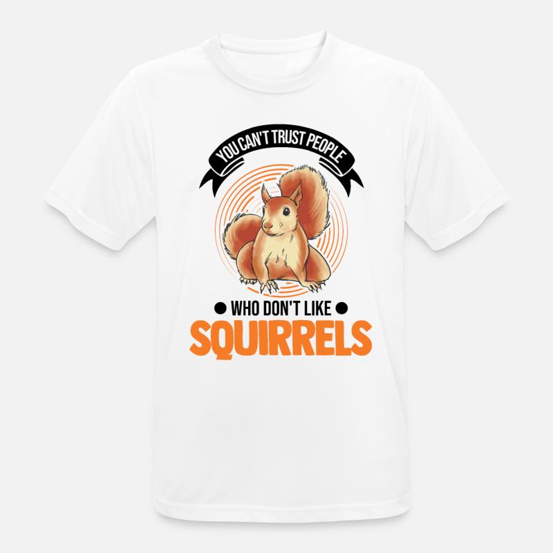 Squirrel Gift Grey Squirrel - Men's Breathable T-Shirt - white