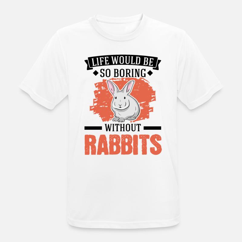 Rabbit Gift Rabbit Rabbit - Men's Breathable T-Shirt - white