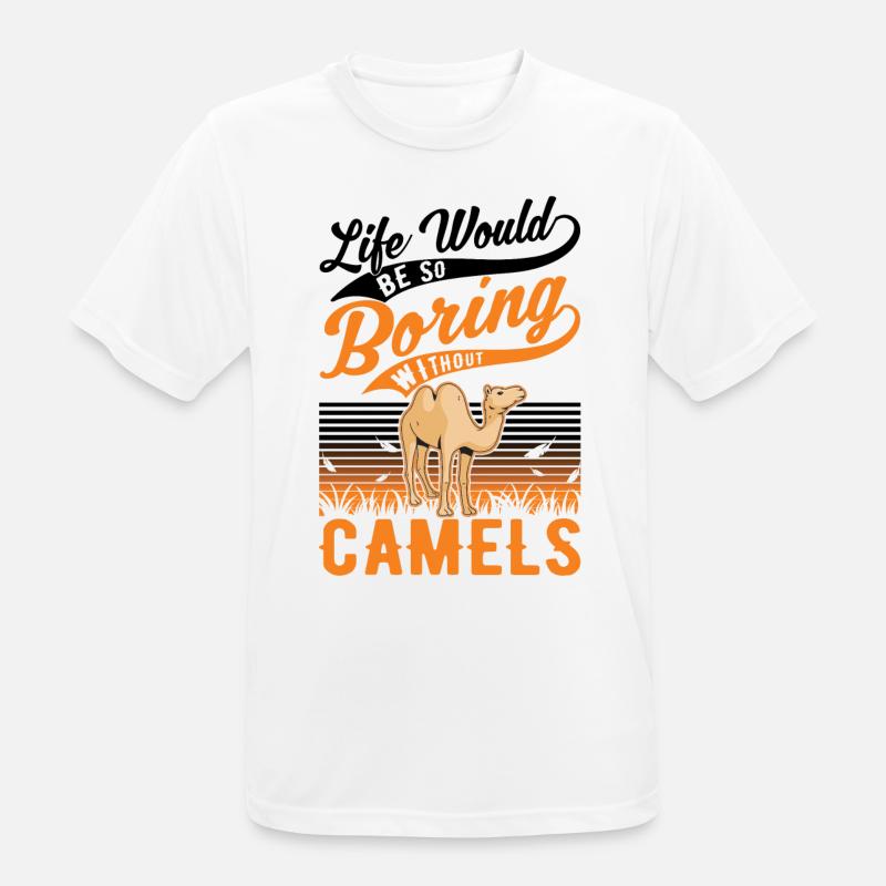 Kamel Geschenk Dromedar Camel Großkamel - Männer T-Shirt atmungsaktiv - Weiß