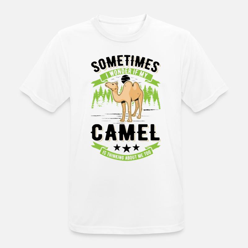 Kamel Geschenk Dromedar Camel Großkamel - Männer T-Shirt atmungsaktiv - Weiß