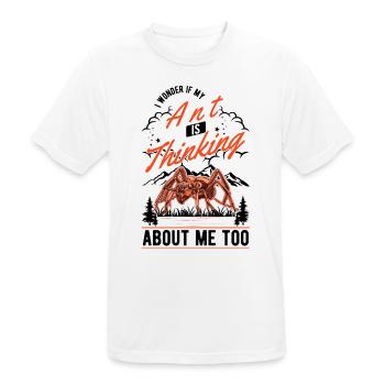 Fourmis, Fourmilière, Fourmilières, Fourmis De Feu - T-shirt respirant Homme - blanc - Devant - AI Model Male 185 dark (185cm)