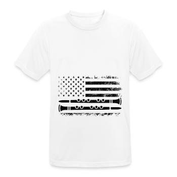 Oboe Player Oboe Basoonist Marching Band Instrumen - Men's Breathable T-Shirt - white - Front - AI Model Male 185 dark (185cm)