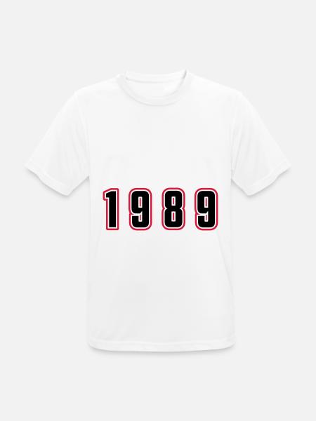 1989 Year Number - Men's Breathable T-Shirt - white