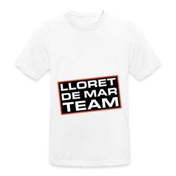 Lloret De Mar Team - Männer T-Shirt atmungsaktiv - Weiß - Vorne - AI Model Male 185 dark (185cm)