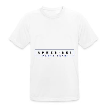 Apres Ski Party Team - Männer T-Shirt atmungsaktiv - Weiß - Vorne - AI Model Male 185 dark (185cm)