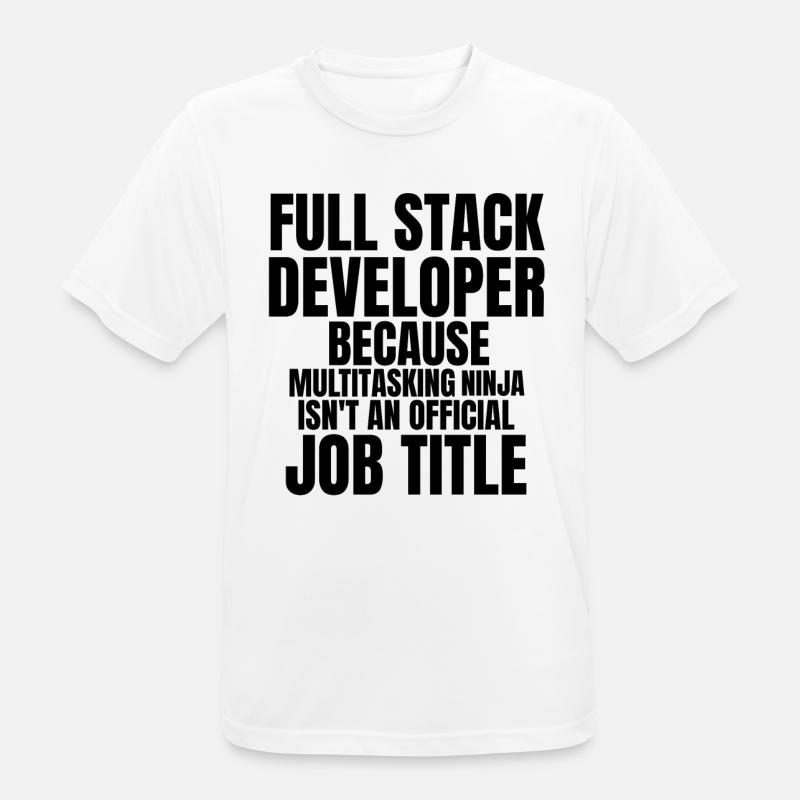 Computer Scientist Software Developer - Men's Breathable T-Shirt - white