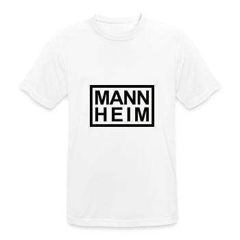 Mannheim - Männer T-Shirt atmungsaktiv - Weiß - Vorne - AI Model Male 185 dark (185cm)