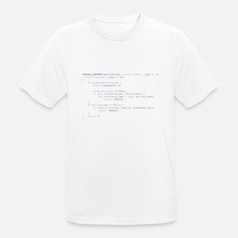 Software code - Men's Breathable T-Shirt - white