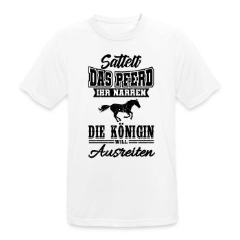 Pferdespruch Pferdesprüche Geschenkidee - Männer T-Shirt atmungsaktiv - Weiß - Vorne - AI Model Male 185 dark (185cm)