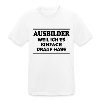 Ausbilder Spruch Beruf Lustiges Ausbilder Geschenk - Männer T-Shirt atmungsaktiv - Weiß - Vorne - AI Model Male 185 dark (185cm)