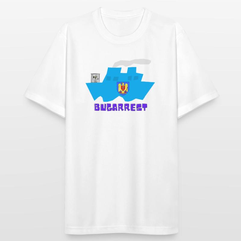 Bukarest vs Bugarrest, eingesperrt vorn auf Schiff Männer T-Shirt atmungsaktiv