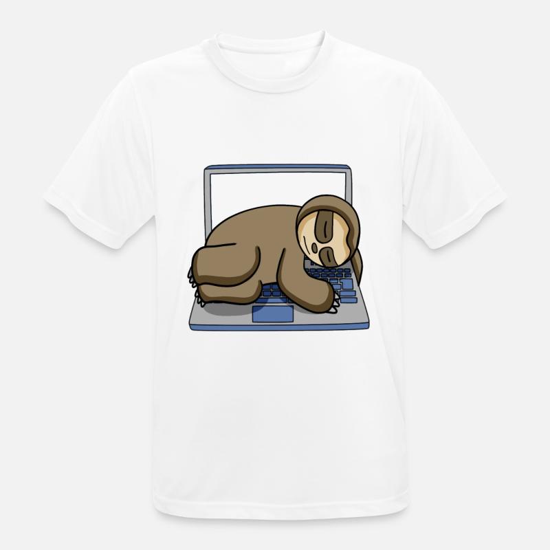 Computer Nerd Programmierer Geschenk - Männer T-Shirt atmungsaktiv - Weiß
