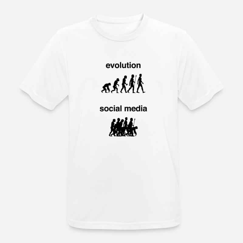 internet evolution - Men's Breathable T-Shirt - white