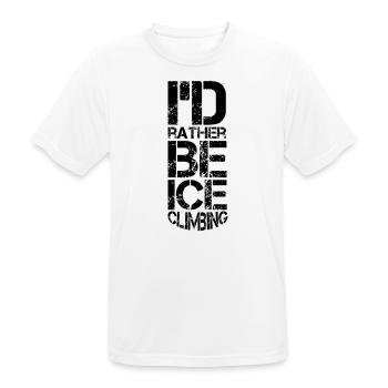 Escalade de glace Patinage Patinage Patinoire Patineur De glace - T-shirt respirant Homme - blanc - Devant - AI Model Male 185 dark (185cm)