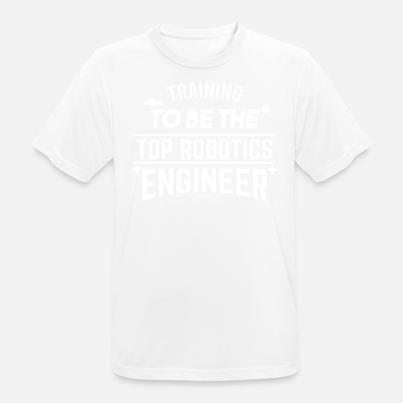 Roboter Kinder Robotics Nerd Computer - Männer T-Shirt atmungsaktiv - Weiß