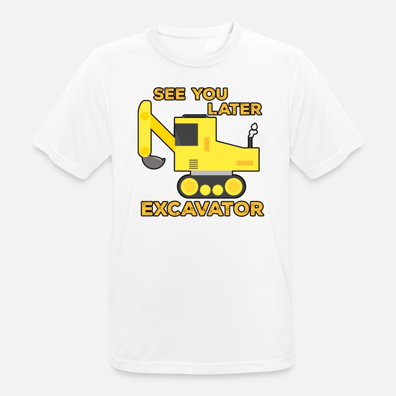 Excavator Construction Site Construction Worker Construction Later I Gift - Men's Breathable T-Shirt - white