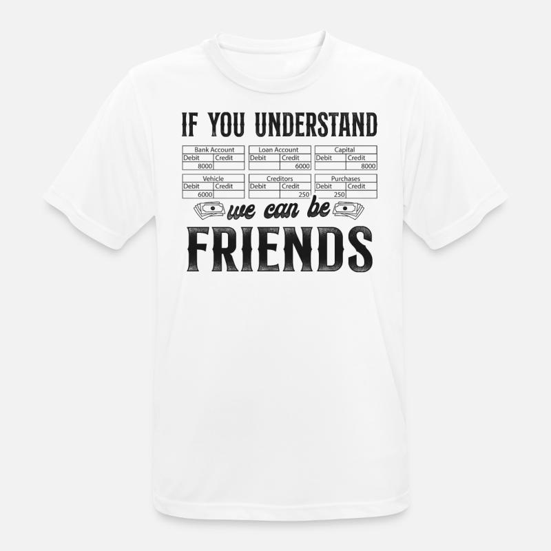 Comptable Comptable Comptable Comptabilité - T-shirt respirant Homme - blanc