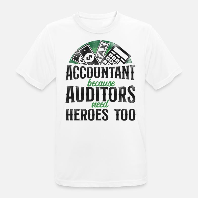 Comptable Comptable Comptable Comptabilité - T-shirt respirant Homme - blanc