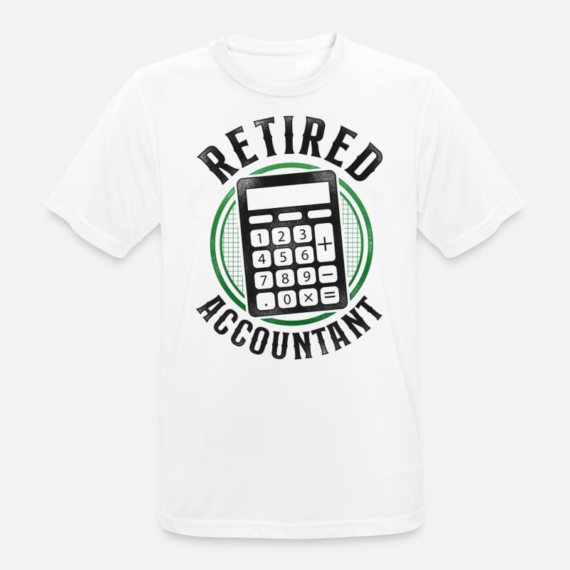 Comptable Comptable Comptable Comptabilité - T-shirt respirant Homme - blanc