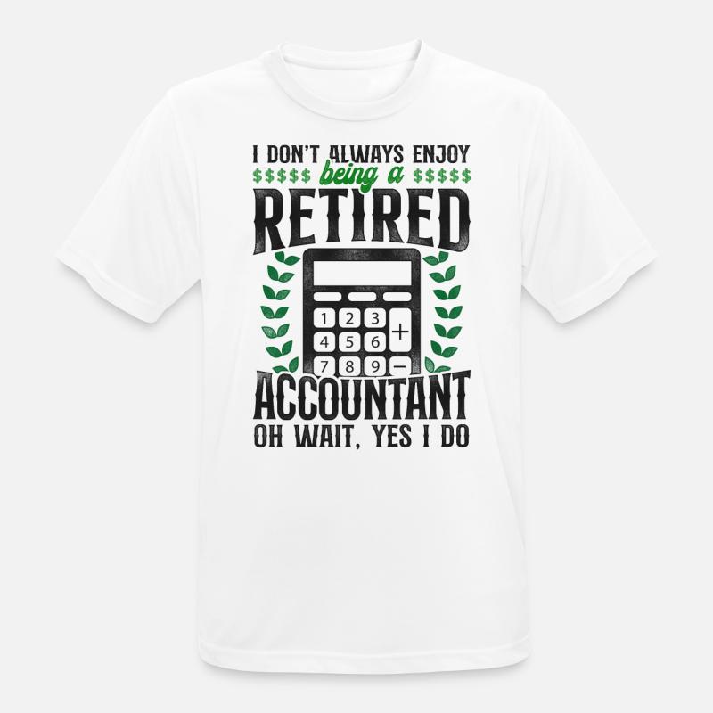 Comptable Comptable Comptable Comptabilité - T-shirt respirant Homme - blanc