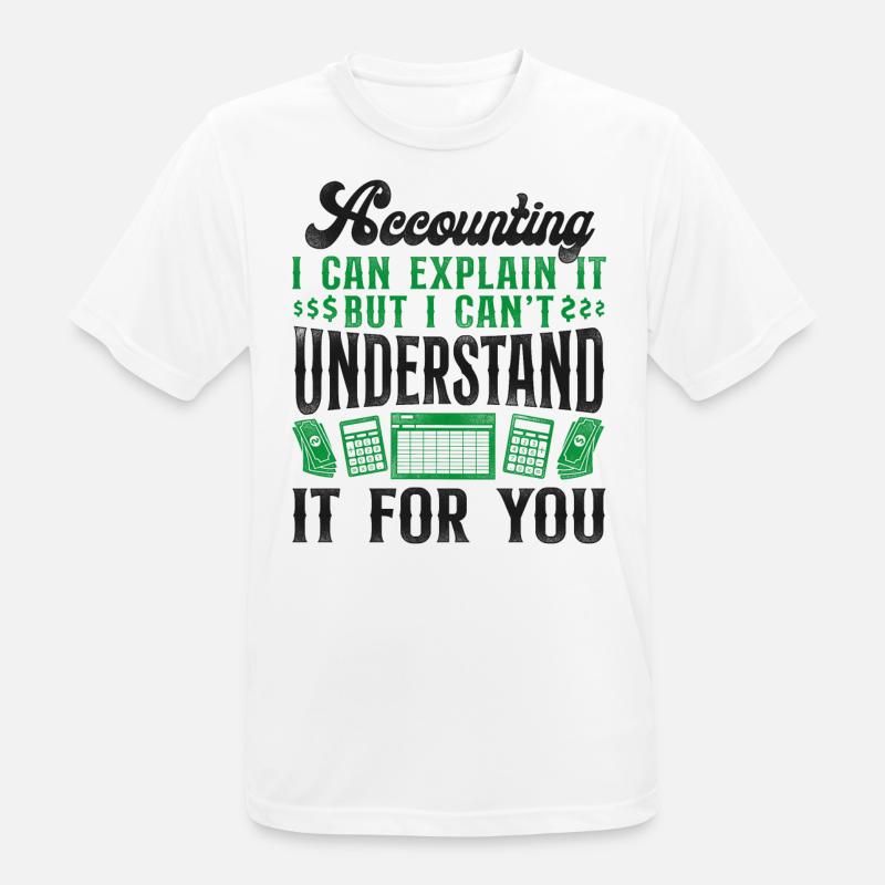 Comptable Comptable Comptable Comptabilité - T-shirt respirant Homme - blanc