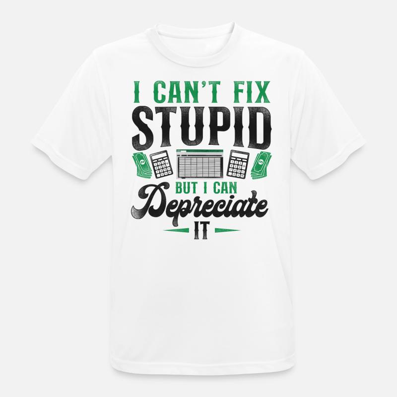 Comptable Comptable Comptable Comptabilité - T-shirt respirant Homme - blanc