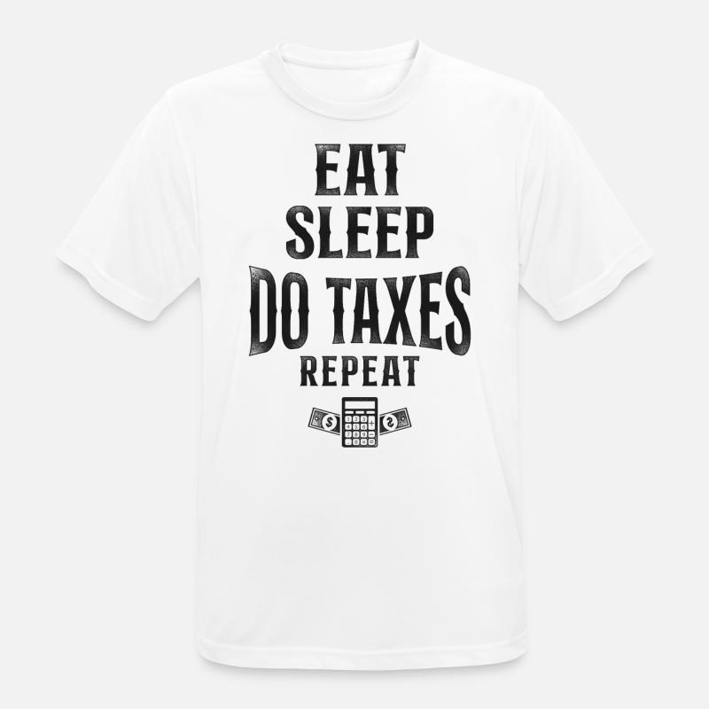 Comptable Comptable Comptable Comptabilité - T-shirt respirant Homme - blanc