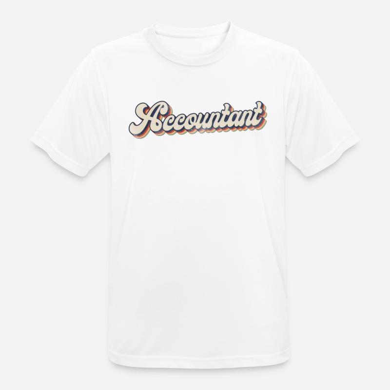 Comptable Comptable Comptable Comptabilité - T-shirt respirant Homme - blanc