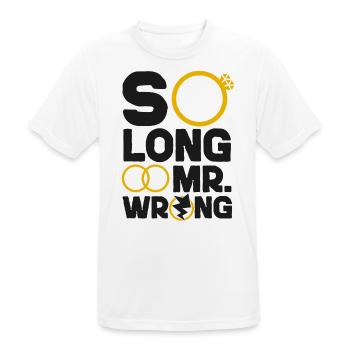 Happy Divorce Party So Long Mr. - Männer T-Shirt atmungsaktiv - Weiß - Vorne - AI Model Male 185 dark (185cm)