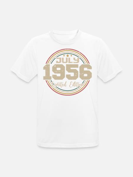 1956 Birthday July 1956 Gift July 1956 - Men's Breathable T-Shirt - white