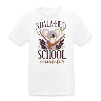 School Counselor Koala Koala-Fied - Männer T-Shirt atmungsaktiv - Weiß - Vorne - AI Model Male 185 dark (185cm)