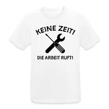 Handwerker Tischler Schreiner Sprüche - Männer T-Shirt atmungsaktiv - Weiß - Vorne - AI Model Male 185 dark (185cm)