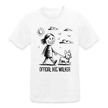 Bouledogue français Chien de compagnie Amoureux des animaux - T-shirt respirant Homme - blanc - Devant - AI Model Male 185 dark (185cm)