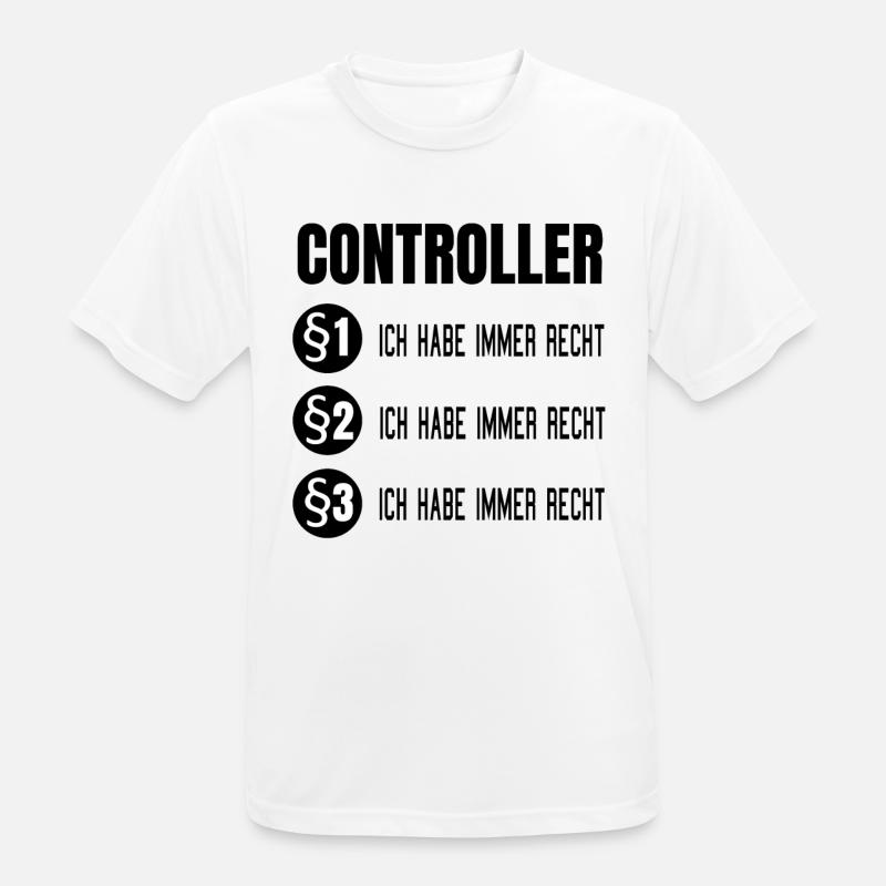 Controller Controlling BWL Geschenk Idee - Männer T-Shirt atmungsaktiv - Weiß
