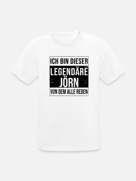 Ich bin dieser legendäre für Jörn - Männer T-Shirt atmungsaktiv - Weiß