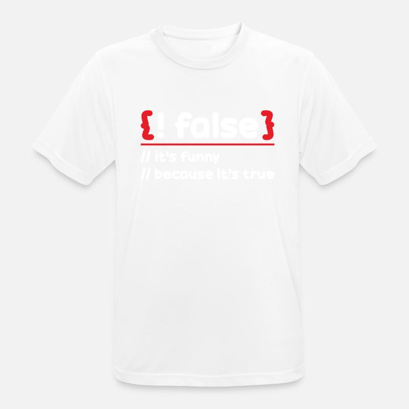 Programmer Programming Software Coding Encoder - Men's Breathable T-Shirt - white