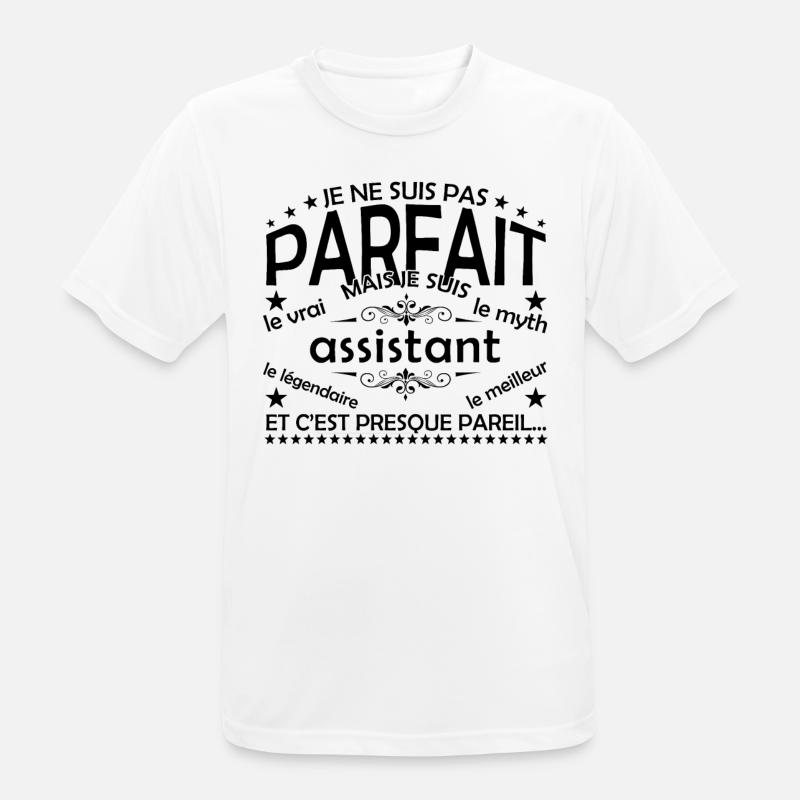 Geschenke-Assistent Assistent Der echte Assistent - Männer T-Shirt atmungsaktiv - Weiß
