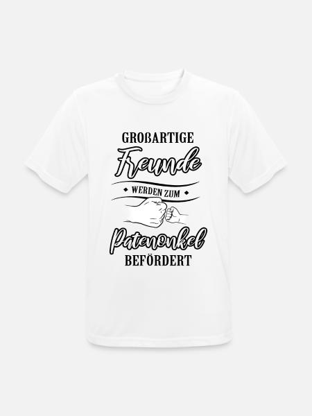 Großartige Freunde Patenonkel Befördert - Männer T-Shirt atmungsaktiv - Weiß