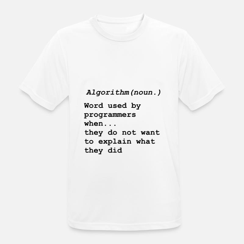 Programming Programmierer Informatiker Informatik - Männer T-Shirt atmungsaktiv - Weiß