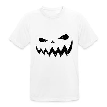 Costume de citrouille d’Halloween - T-shirt respirant Homme - blanc - Devant - AI Model Male 185 dark (185cm)