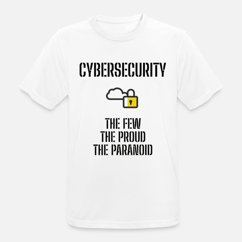 Cybersecurity - IT Security Computer Scientists - Men's Breathable T-Shirt - white