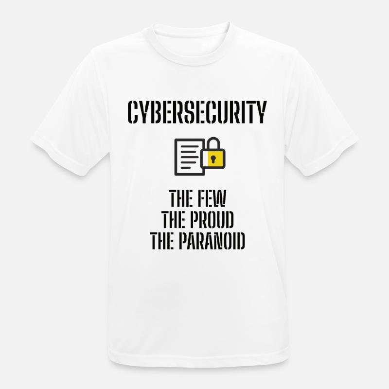 Cybersecurity - IT Security Computer Scientists - Men's Breathable T-Shirt - white
