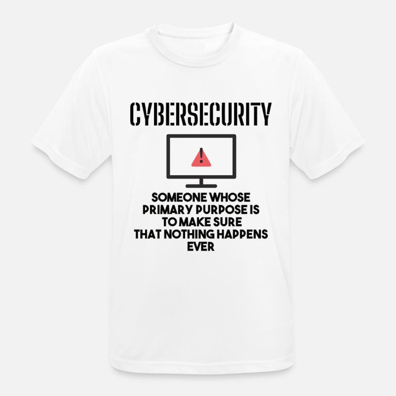 Cybersecurity - IT Security Computer Scientists - Men's Breathable T-Shirt - white