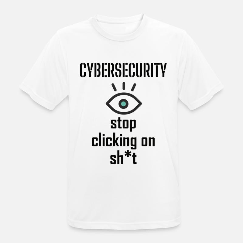 Cybersecurity - IT Security Computer Scientists - Men's Breathable T-Shirt - white