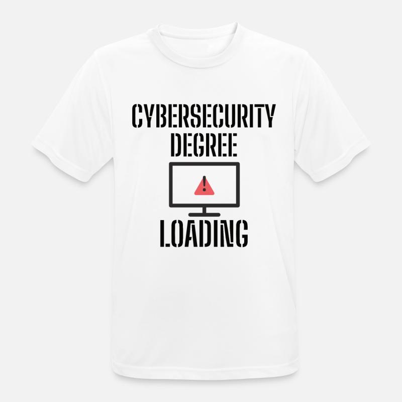 Cybersecurity - IT Security Computer Scientists - Men's Breathable T-Shirt - white